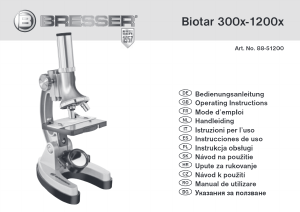 Manuale Bresser 88-51200 Biotar Microscopio