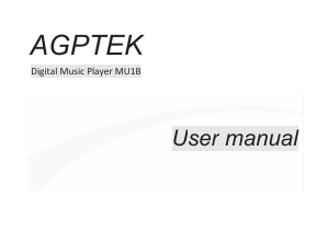 Bedienungsanleitung AGPTEK MU1B Mp3 player