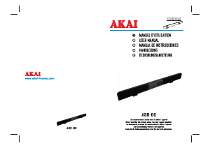 Handleiding Akai ASB66K Home cinema set