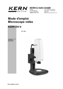 Mode d’emploi KERN OIV 656 Microscope