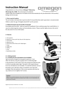 Handleiding Omegon Monoview Microscoop