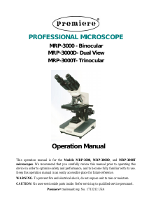 Manual Premiere MRP-3000D Microscope