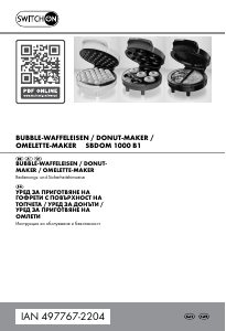 Bedienungsanleitung Switch On SBDOM 1000 B1 Donut Maker