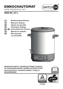 Bedienungsanleitung Switch On EA-A0101 Einkochautomat