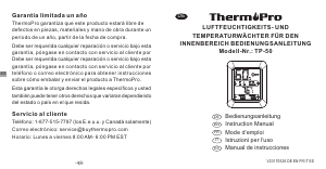 Handleiding ThermoPro TP-50 Weerstation