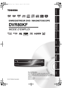 Mode d’emploi Toshiba DVR80KF Combi DVD-vidéo