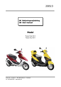Brugsanvisning Texas City 50-4 Scooter