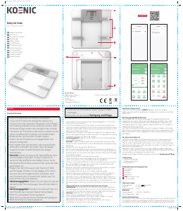 Manual Koenic KPS 15122 W BT Scale