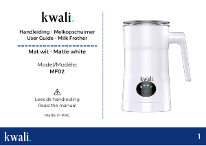 Manual Kwali MF02 Milk Frother