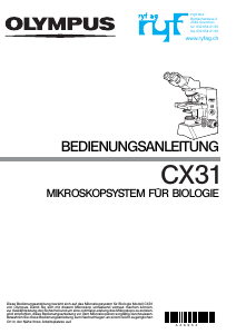 Bedienungsanleitung Olympus CX31 Mikroskop
