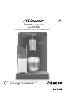 Kasutusjuhend Saeco HD8763 Minuto Kohvimasin