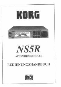 Bedienungsanleitung Korg NS5R Synthesizer
