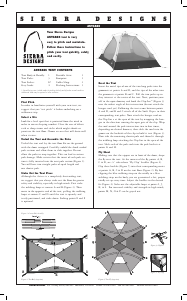 Manual Sierra Designs Antares Tent