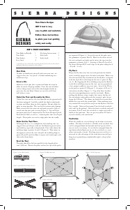 Manual Sierra Designs ASP 3 Tent