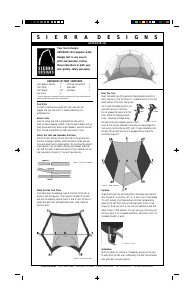 Manual Sierra Designs Asteroid CD Tent