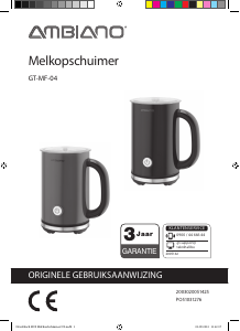 Handleiding Ambiano GT-MF-04 Melkopschuimer