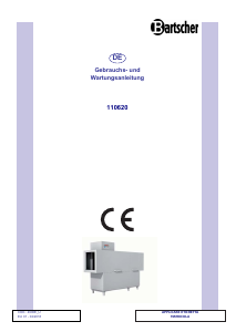 Bedienungsanleitung Bartscher 110620 Geschirrspüler