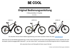 Bedienungsanleitung Be Cool eCBW-Hi1 Elektrofahrrad