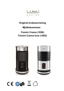 Bruksanvisning Caso 1662 Fomini Crema Inox Mjölkskummare
