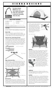 Handleiding Sierra Designs Delta Tent