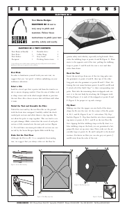 Handleiding Sierra Designs Electron RC 2 Tent