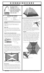 Handleiding Sierra Designs Electron Tent