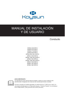 Manual de uso Kaysun KPDA-160 DTR14 Aire acondicionado