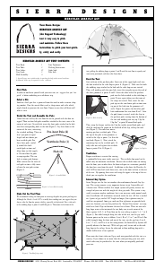 Manual Sierra Designs Hercules Assault AST Tent