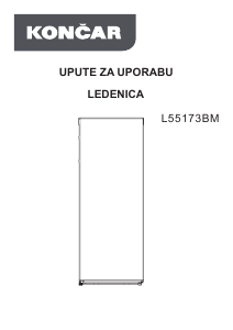 Manual Končar L55173BM Freezer