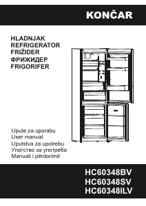 Manual Končar HC60348SV Fridge-Freezer