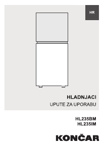 Handleiding Končar HL235BM Koel-vries combinatie