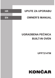 Manual Končar UPP7214TM Oven