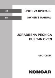 Manual Končar UPO708DM Oven