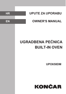 Priručnik Končar UPO658DM Pećnica