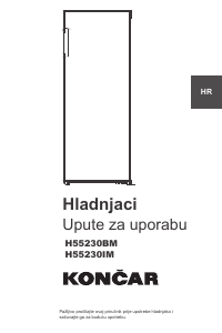 Manual Končar H55230BM Refrigerator