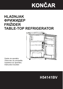 Manual Končar H54141BV Refrigerator