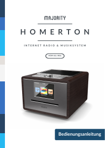 Bedienungsanleitung Majority HOM-ALL-WAL Homerton Radio
