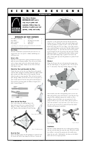 Handleiding Sierra Designs Hyperlite AST Tent