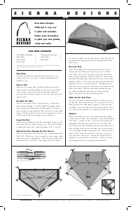 Handleiding Sierra Designs Iota Tent