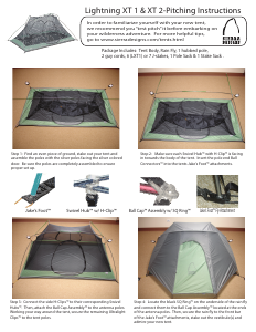 Manual Sierra Designs Lightning XT 1 Tent