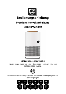 Handleiding SHX SHXPKV2200W Kachel