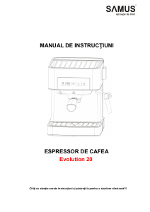 Manual Samus Evolution 20 Espressor