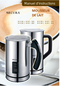 Mode d’emploi Secura MMF-015 Fouet à lait