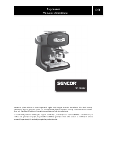 Manual Sencor SES 2010BK Espressor