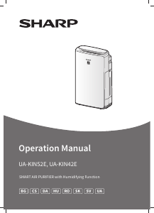 Manuál Sharp UA-KIN42E-W Čistička vzduchu