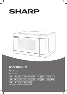 Priročnik Sharp YC-MC422AE-SB Mikrovalovna pečica