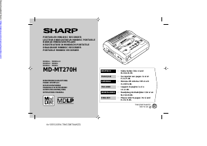 Manual Sharp MD-MT270H MiniDisc Player