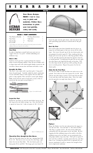 Handleiding Sierra Designs Mach 1 Tent