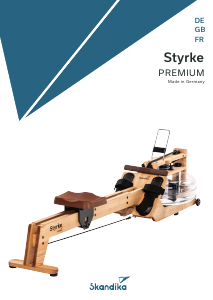 Manual Skandika SF-3320 Styrke Premium Rowing Machine