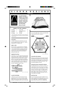Manual Sierra Designs Nomad 4 CD Tent